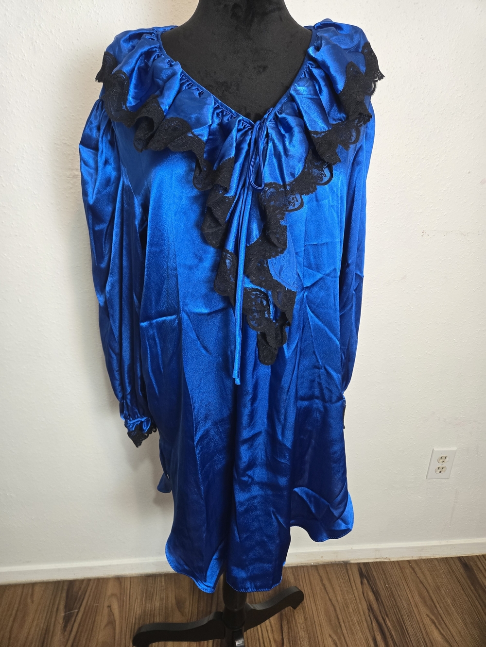 Vintage Sabrina By Mervyn's Lace Blue Nightgown